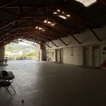 Saguão do galpão: Usado para lazer e integração dos estudantes